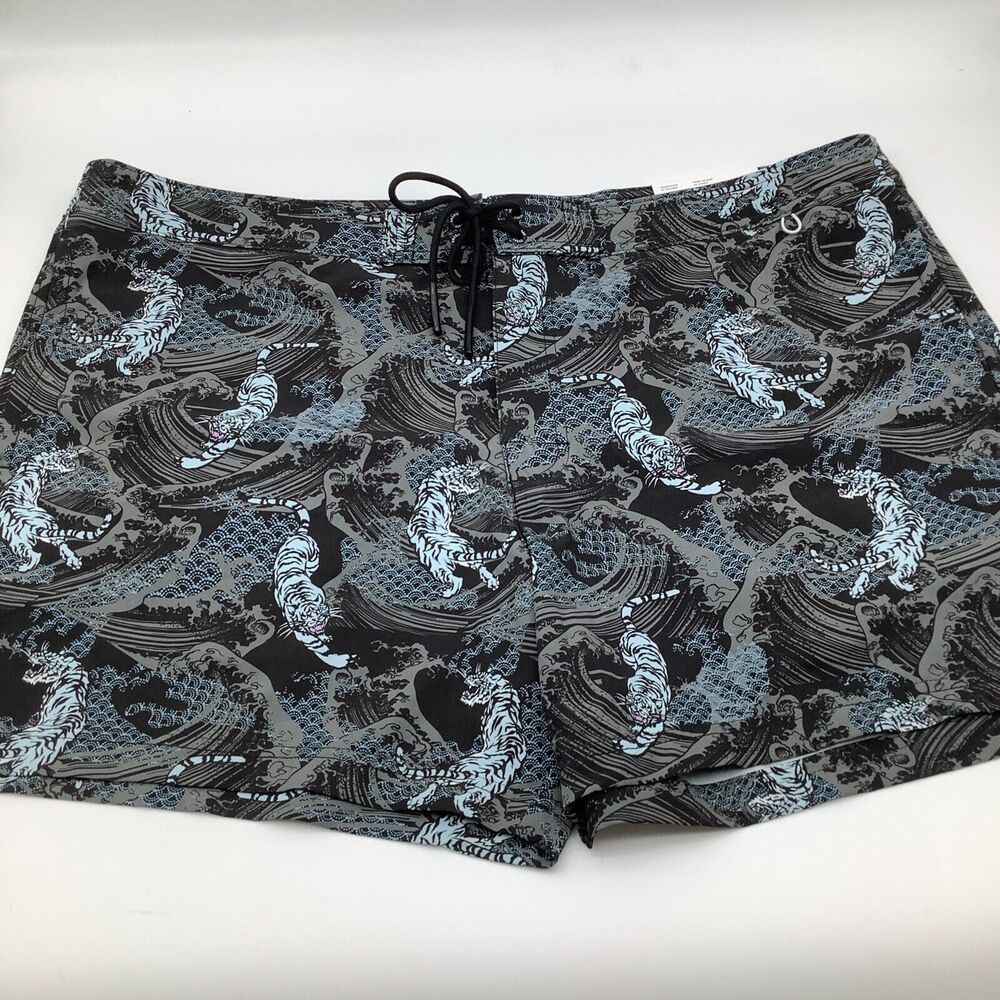 AE American Eagle Mens AE Naito Board Shorts Tigers Size XXL‎ NWT